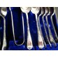 Silver plated tea spoons and sugar tongs, Collectible. 