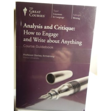The Great Courses: Analysis and Critique, Audio CD 