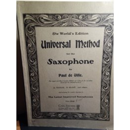 Universal Method for the Saxophone Paul de Ville, 1908