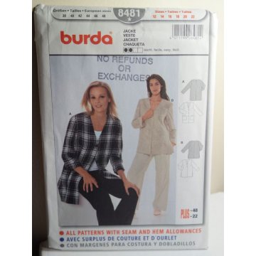 BURDA Sewing Pattern 8481 