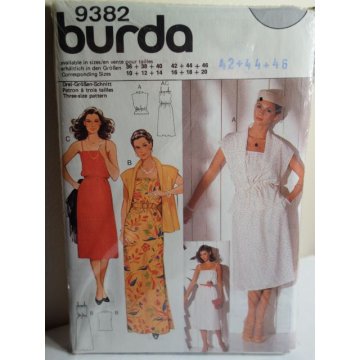 BURDA Sewing Pattern 9382 