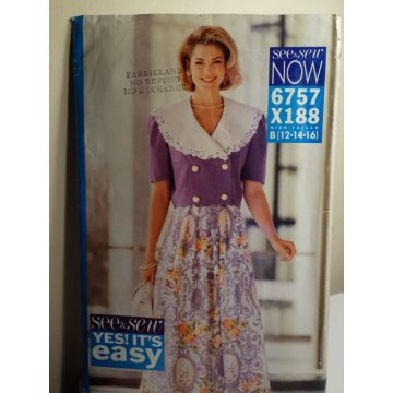 Butterick See and Sew Sewing Pattern 6757 