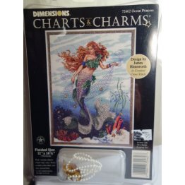 Dimensions Chart and Charms Cross Stitch Ocean Princess