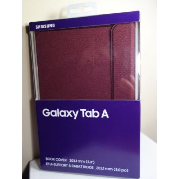 Samsung Book Cover for Galaxy Tab A 8 - BURGUNDY No 2