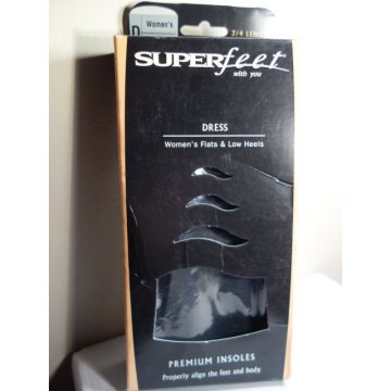SUPERfeet Dress, Womens Low Heels, .75 Premium Insole 