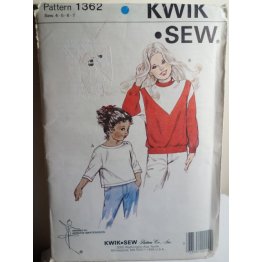 KWIK SEW Sewing Pattern 1362 