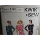 KWIK SEW Sewing Pattern 2143 