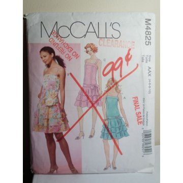 McCalls Sewing Pattern 4825 