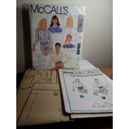 McCalls Sewing Pattern 8649 