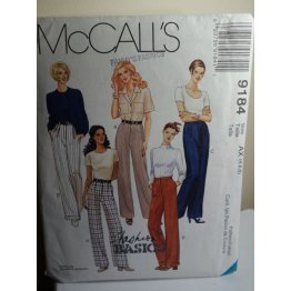 McCalls Sewing Pattern 9184 