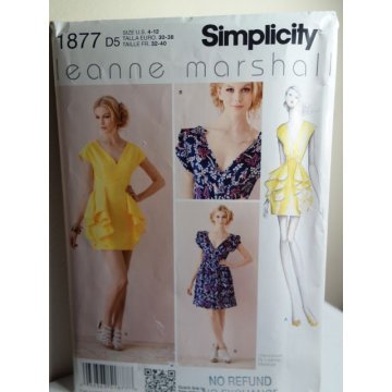 Simplicity Sewing Pattern 1877 
