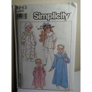 Simplicity Sewing Pattern 8943 