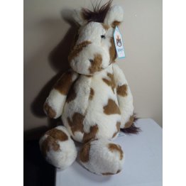 Jellycat London Medium Bashful Pinto Pony Plush Toy  