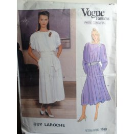 VOGUE Guy Laroche Sewing Pattern 1553 